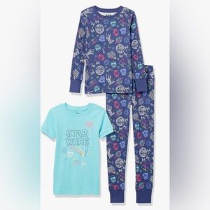 Amazon Essentials Disney Star Wars Girls Pajama Set 3T NWT